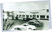 Der erste Firmensitz der Wrigley GmbH in Düsseldorf 1955; Rechte: Wrigley GmbH