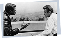 Filmszene Corey Allen und James Dean; Rechte: AKG-Images