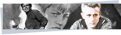 Filmplakat "Die Halbstarken" und James Dean; Rechte: AKG-Images [M] Kirsch