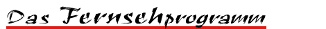 Das Fernsehprogramm