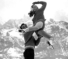 Marika Kilius und Franz Ningel beim Training; Rechte: dpa
