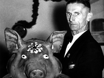 Kaltes Buffet (Schweinekopfsülze), präsentiert auf der Berliner Gastwirts- und Konditorenmesse; Rechte: AKG-Images